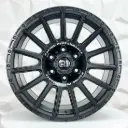 RIN 18X9 6-139.7 R1 SPORT FBX026 MATTE BLACK+MILLING LETTERS ET0 CB110