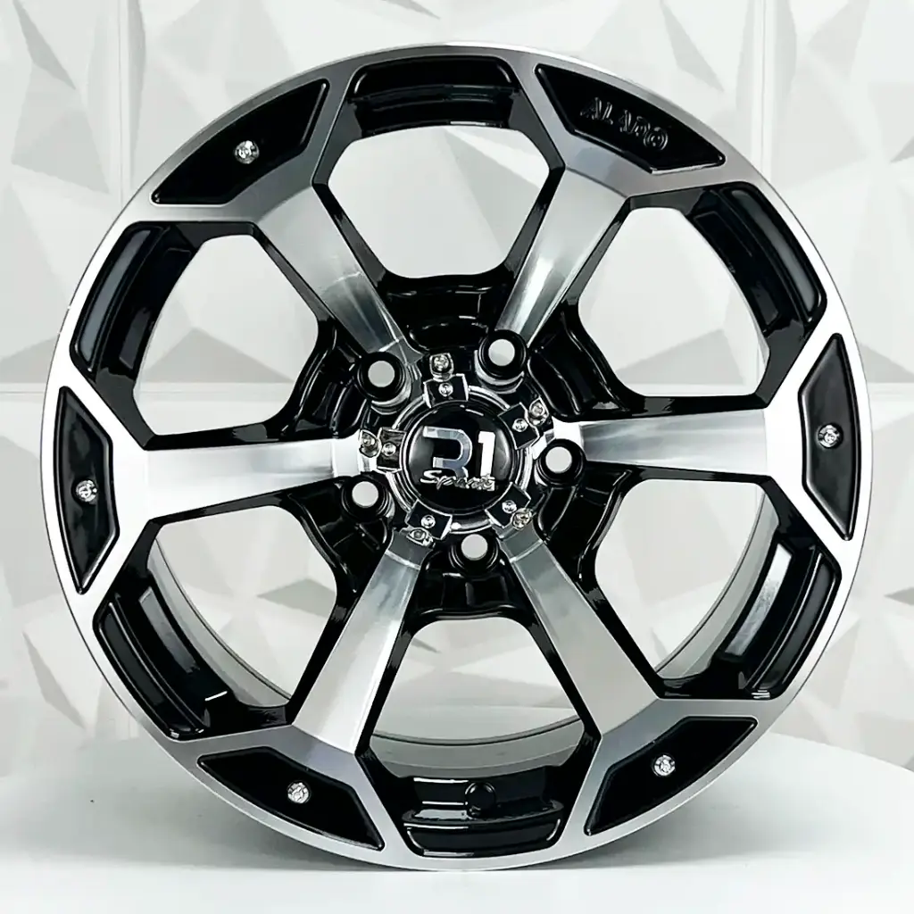 RIN 14X7 6-139.7 R1 SPORT 4989 BLACK MACHINE FACE ET -10 CB 108