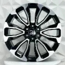 RIN 22X9 6-139.7 R1 SPORT TYH73 BLACK MACHINE FACE ET28 CB78.1