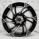 RIN 16X7 6-139.7 R1 SPORT 672 BLACK MACHINE FACE ET0 CB110.5