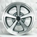 RIN 17X10.5 5-114.3 R1 SPORT L1890 GUNMETAL MACHINE FACE MACHINE LIP ET27 CB73.1