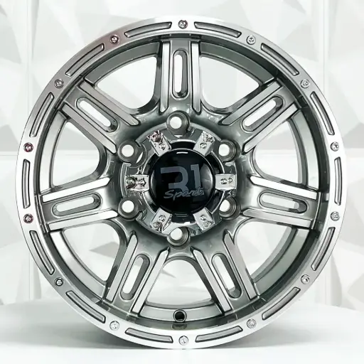 [147542] RIN 14X6 6-139.7 R1 SPORT LGS14 GUNMETAL MACHINE FACE MACHINE LIP ET0 CB108.2